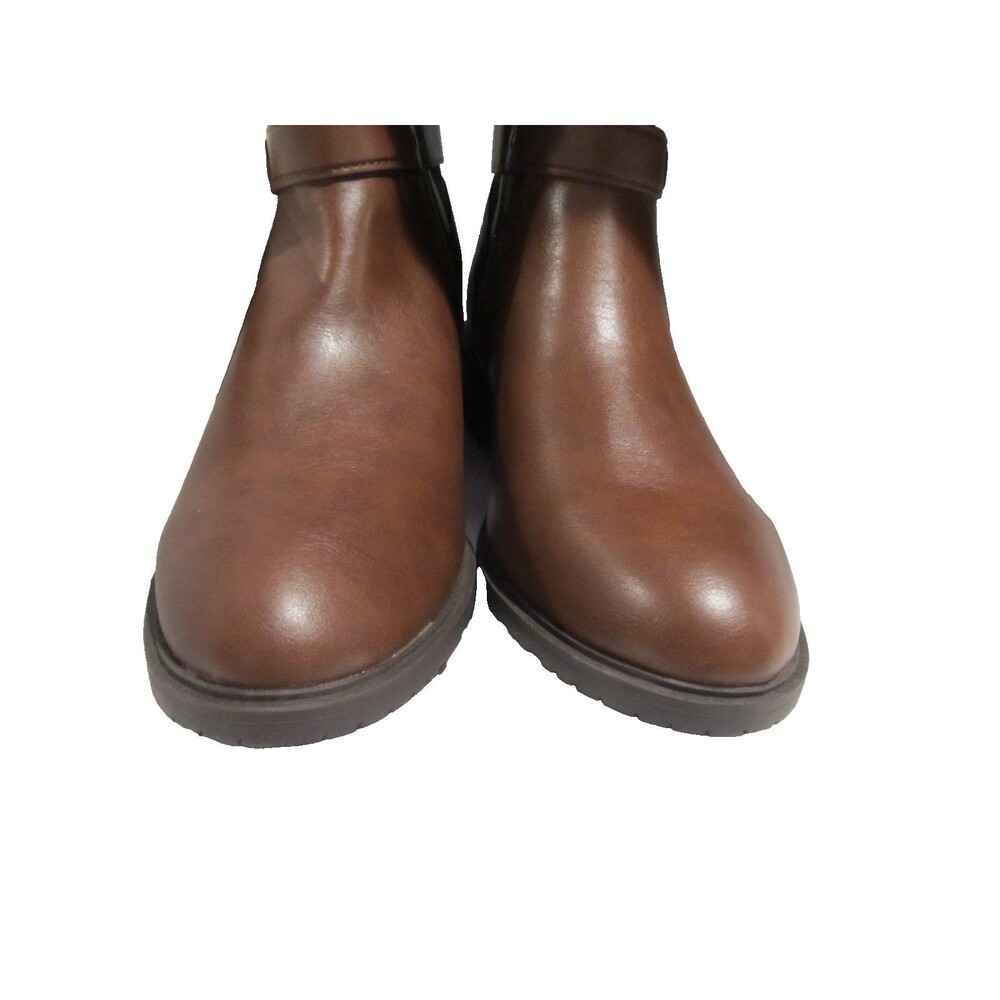 Style & Co Valenciaa Riding Boots Cognac Brown Size 10M and 6.5M - Picture 12 of 13